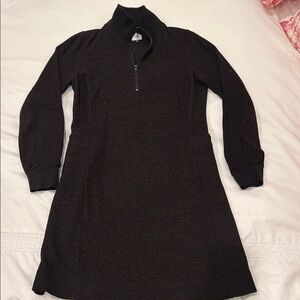 Cozy, Black Long Sleeve Cabi Dress with Front Zipper